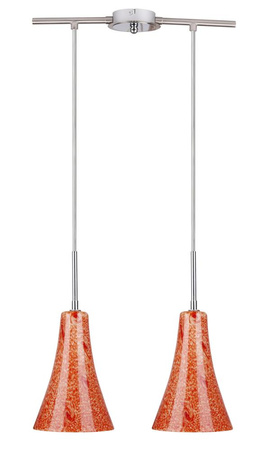 RUFI LAMPA WISZĄCA 2X40 W E14 CHROM/SATYNA NIKIEL Candellux 32-14651