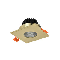 Kwadratowa złota oprawa podtynkowa CLEAN S IP44 7W CCT SWITCH GO AZZARDO AZ5991