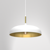 Lampa wisząca LINCOLN WHITE/GOLD 1xE27 45cm MLP7899