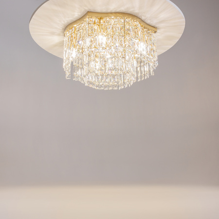 Lampa sufitowa plafon kryształowy złoty DUNE Maytoni DIA005CL-06G