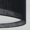 Czarny plafon z tkaniny o średnicy 77cm LARGO BLACK 6XE27 Tk Lighting 11700