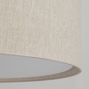 Lampa wisząca duży abażur z lnu o średnicy 77cm LARGO LINEN 3XE27 Tk Lighting 11485