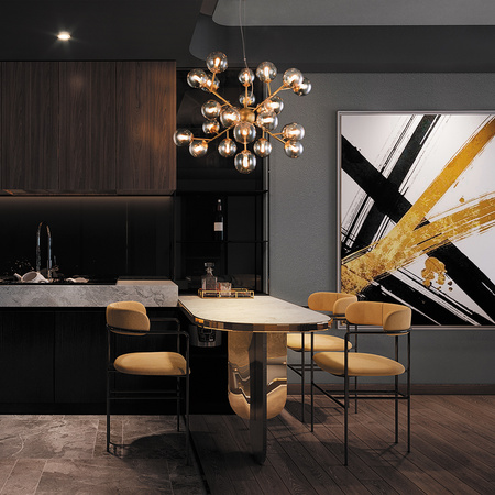 Lampa wisząca DALLAS Maytoni złota MOD545PL-24G