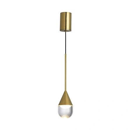 Złota lampa wisząca do łazienki IP44 Nata LED 3000K PL0104-GD Yaskr