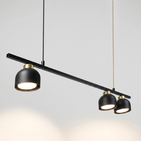 Lampa wisząca trzy metalowe reflektory na listwie KAI 3xGX53 Milagro MLP2862