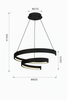 Lampa wisząca LED TOPPO czarna Aviano Lighting 6032-0110