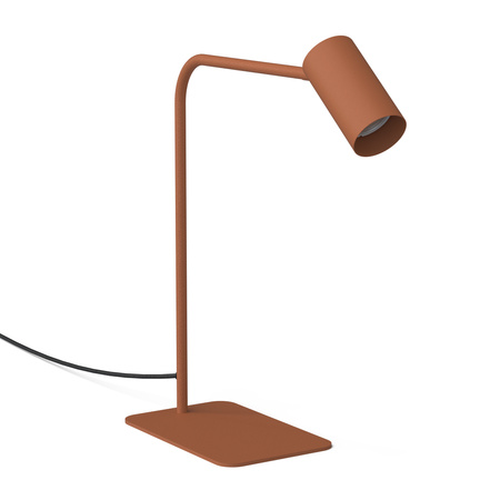 Lampka biurkowa metalowa w kolorze terakota 1xGU10 R50 MONO Nowodvorski 12623