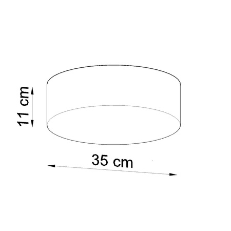 Lampa sufitowa, plafon ARENA 35 Sollux SL.0123 SL.0121 - kolor do wyboru