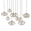 Lampa wisząca dziesięć zwisających nieregularnych kloszy NEBIA NEW BROWN 10XG9 Tk Lighting 11793