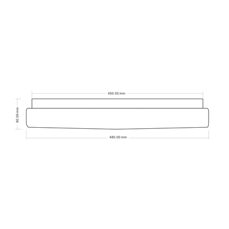 Plafon sufitowy LED o średnicy 48cm 4000K Bumi Italux PLF-53647-L-CL