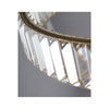 Owalna lampa wisząca w kolorze złotym w stylu glamour SPARKING PENDANT 120 CCT DIMM GO + REMOTE CONTROL AZZARDO AZ6567