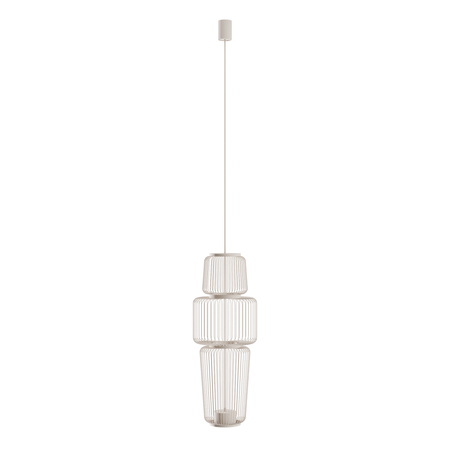 Lampa wisząca ażurowa druciana w kolorze beżowym 1xGX53 NOME B Nowodvorski 12250