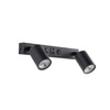 Podwójny kinkiet w kolorze czarnym z gniazdem USB NEX BLACK 2XGU10 Tk Lighting 11356
