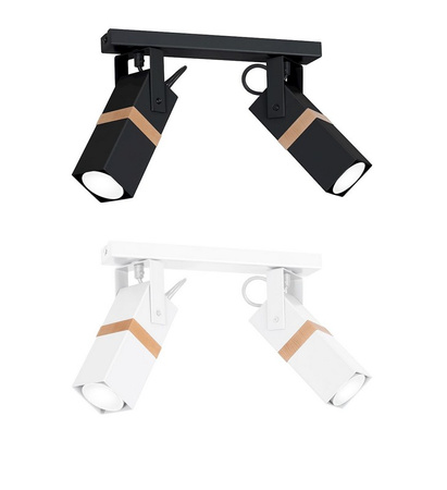 Lampa sufitowa VIDAR II WHITE BLACK Milagro MLP5401 MLP5406 - kolor do wyboru