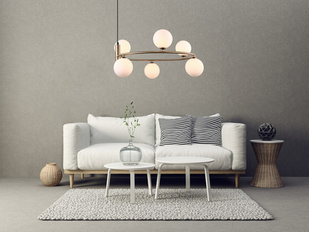 Lampa wisząca AMILY Italux MDM-3974/6 BRO