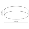 Lampa sufitowa plafon RONDO 60cm TK Lighting 4433
