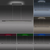 Lampa wisząca rozsuwana w kolorze antracytowym LED Q-ARIAN 2569-13 sterowana pilotem