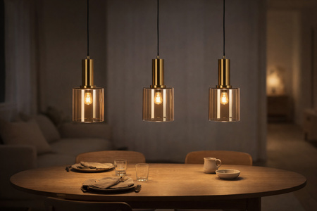 Lampa wisząca z kloszami nad wyspę kuchenną AIGO Kaja Lighting  K-5877