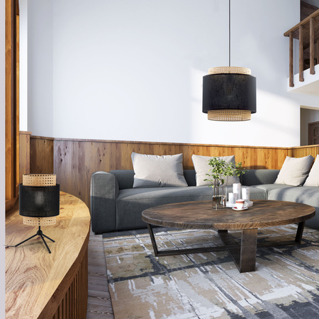 Lampa wisząca BOHO BLACK 38cm TK Lighting 6542