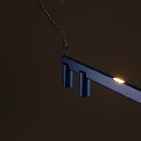 Lampa wisząca granatowa belka z tubami FOURTY LINE LED 1200 Nowodvorski 12407