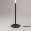 Prosta czarna lampa podłogowa świecąca tuba LED 3000K Ray Maytoni Z012FL-L18B3K