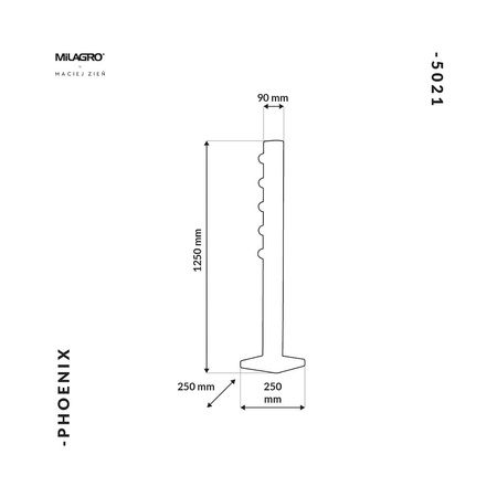 Lampa Stojąca PHOENIX 5xE14 MZ5021