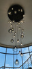 Czarna lampa wisząca z kloszami na antresolę ROTUNDA Kaja Lighting KP-20
