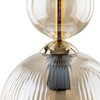 Lampa wisząca pojedyńcza koniakowe ryflowane szkło SOPHIA COGNAC 1xE14 Tk Lighting 11040