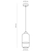 Lampa wisząca MARCO SILVER 1 TK Lighting 3356