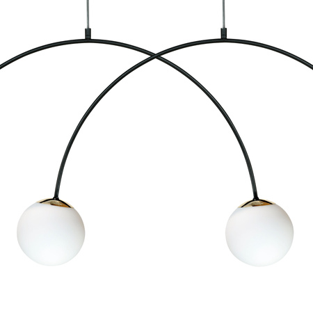 Rozłożysta poczwórna lampa wisząca z czterema kloszami 4xE14 Bow Zuma Line 1275