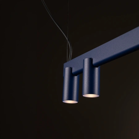 Lampa wisząca granatowa belka z tubami FOURTY LINE LED 1200 Nowodvorski 12407