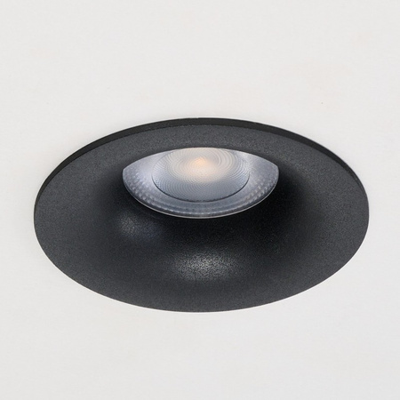 Czarne okrągłe oczko sufitowe 8,5cm 4 barwy światła PUR 4CCT SWITCH BK Azzardo AZ6852