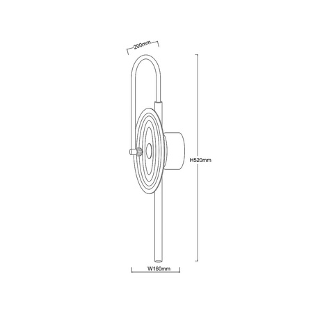 Kinkiet Plato transparentny LED CCT Light Prestige LP-0301/1W TR