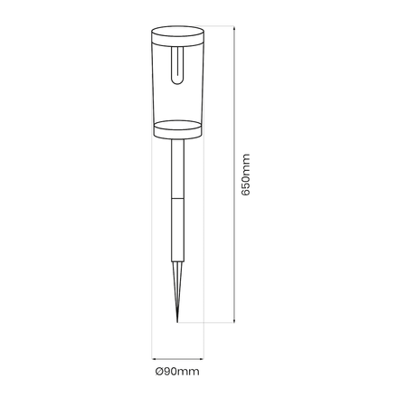 Zestaw dwóch słupków solarnych Path 3000K IP44 2-pak Eko-Light EKO1454