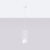 Lampa wisząca BRINA 1 biała Sollux SL.1331