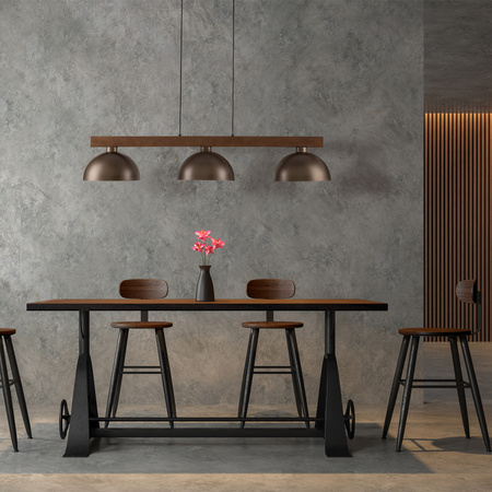 OSLO BROWN LAMPA WISZĄCA 3 TK Lighting 6299