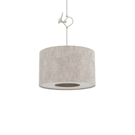Lampa wisząca z abażurem w szarym kolorze 40cm 1xE27 CEDRO S Nowodvorski 11664