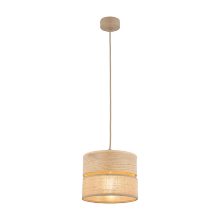 Lampa wisząca abażur DORMA WOOD JUTA 1xE27 Tk Lighting 11785