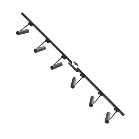 Czarny zestaw prosty 200cm szynoprzewód 6xGU10 Zuma Line 3026