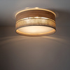Lampa sufitowa o średnicy 45cm juta, Jasne drewno DORMA WOOD JUTA 4xE27 Tk Lighting 11790