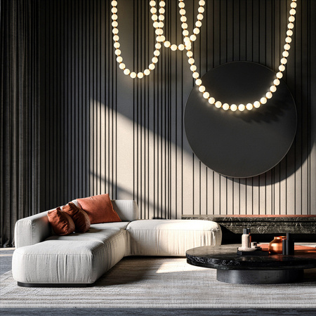 Lampa wisząca Dorado Rope 2m złoty naszyjnik LED CCT Light Prestige LP-002/2M CCT