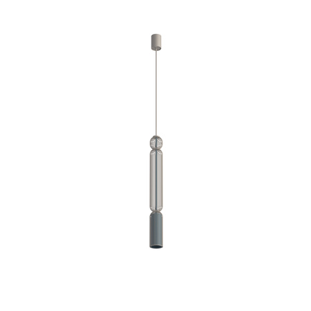 Lampa wisząca druciana tuba grafit + beż 1xGU10 SINGLES A Nowodvorski 12194