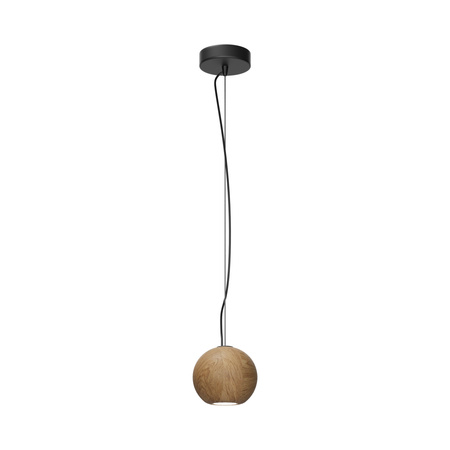 Lampa wisząca drewniana kula o średnicy 12cm Basic Texture 1xGU10 Maytoni MOD461PL-01BG