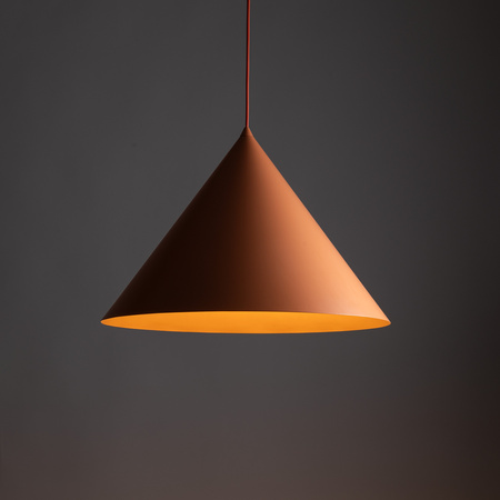 Stożkowa lampa wisząca o średnicy 50cm CONO XL SALMON 1XE27 Tk Lighting 11386