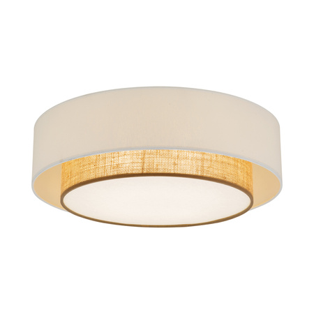 Okrągła lampa sufitowa podwójny abażur 50cm DUO WHITE Tk Lighting 11585