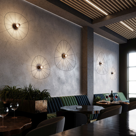 Kinkiet ESKOLA 110cm czarny metalowy THORO Sollux Lighting TH.014CZ