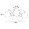 Lampa sufitowa K-5351 z serii NELA Kaja Lighting