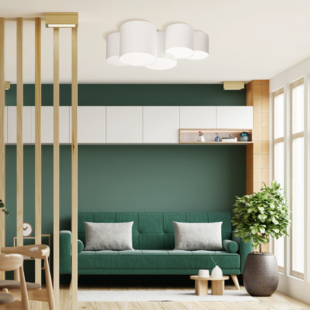 MONA WHITE LAMPA SUFITOWA 5 PŁ TK Lighting 3443