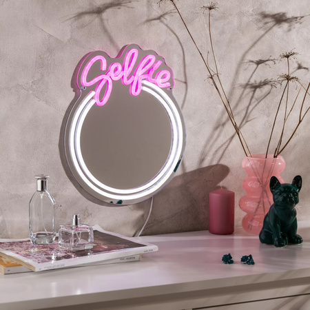 Kinkiet napis SELFIE NEON LUSTRO LED Zuma Line FM-MT07