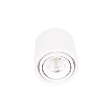 Biała tuba sufitowa natynowa o średnicy 7cm LED 3000K IP44 Maxlight C0256 Fix